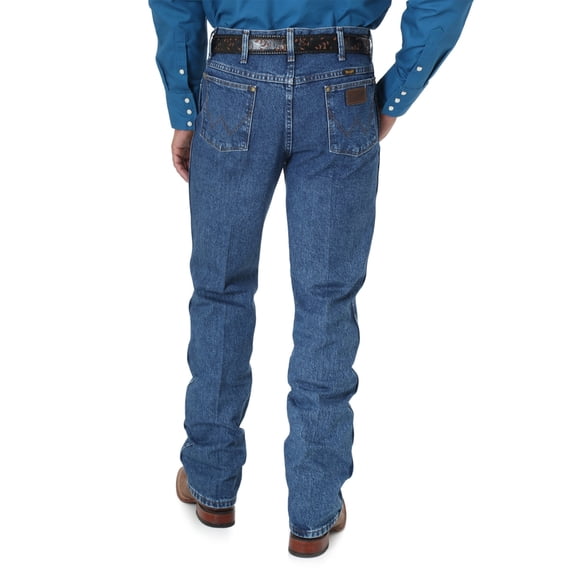 Wrangler Premium Performance Dark Stonewash Slim Jeans 33-34