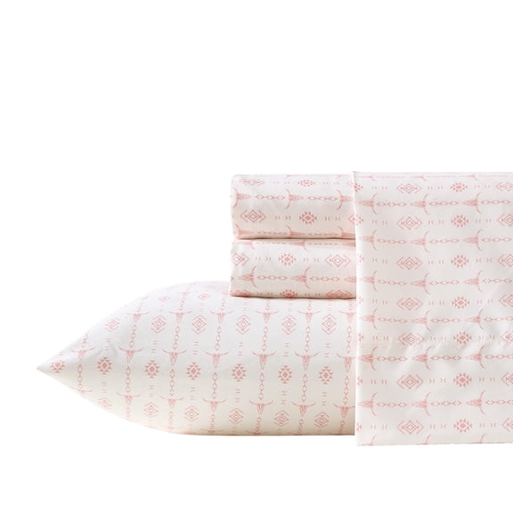 Wrangler Pretty Shoe Stripe Blue Twin 3-Piece Sheet Set