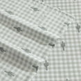 thumbnail image 1 of Wrangler Cactus Gingham Green Queen Sheet Set, 1 of 4