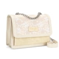 thumbnail image 1 of Wrangler Purses for Women Floral Tooled Crossbody Bag Flap Purse with Chain Strap, Tan, 1 of 7