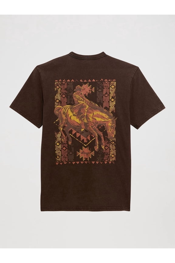 Rawhide Brown Print - Mens Tee - 112372850