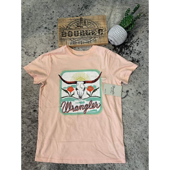Wrangler Retro® Graphic Short Sleeve Shirt - Regular Fit - Peach Parfait Heather