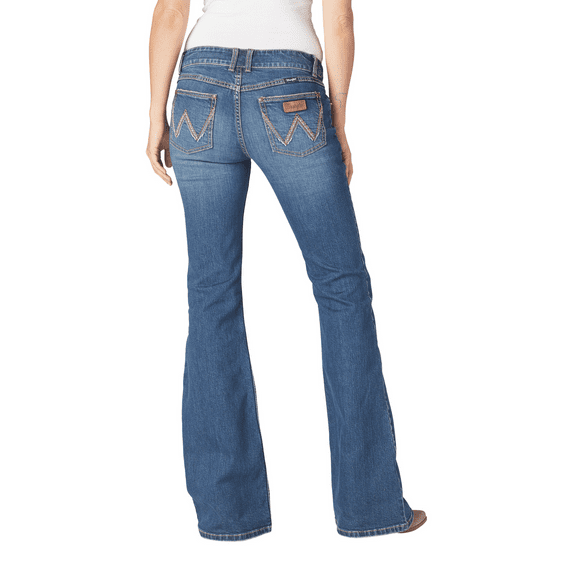 Wrangler Retro Mae Flare Mid Rise Faith - Ladies Jeans - 112321493
