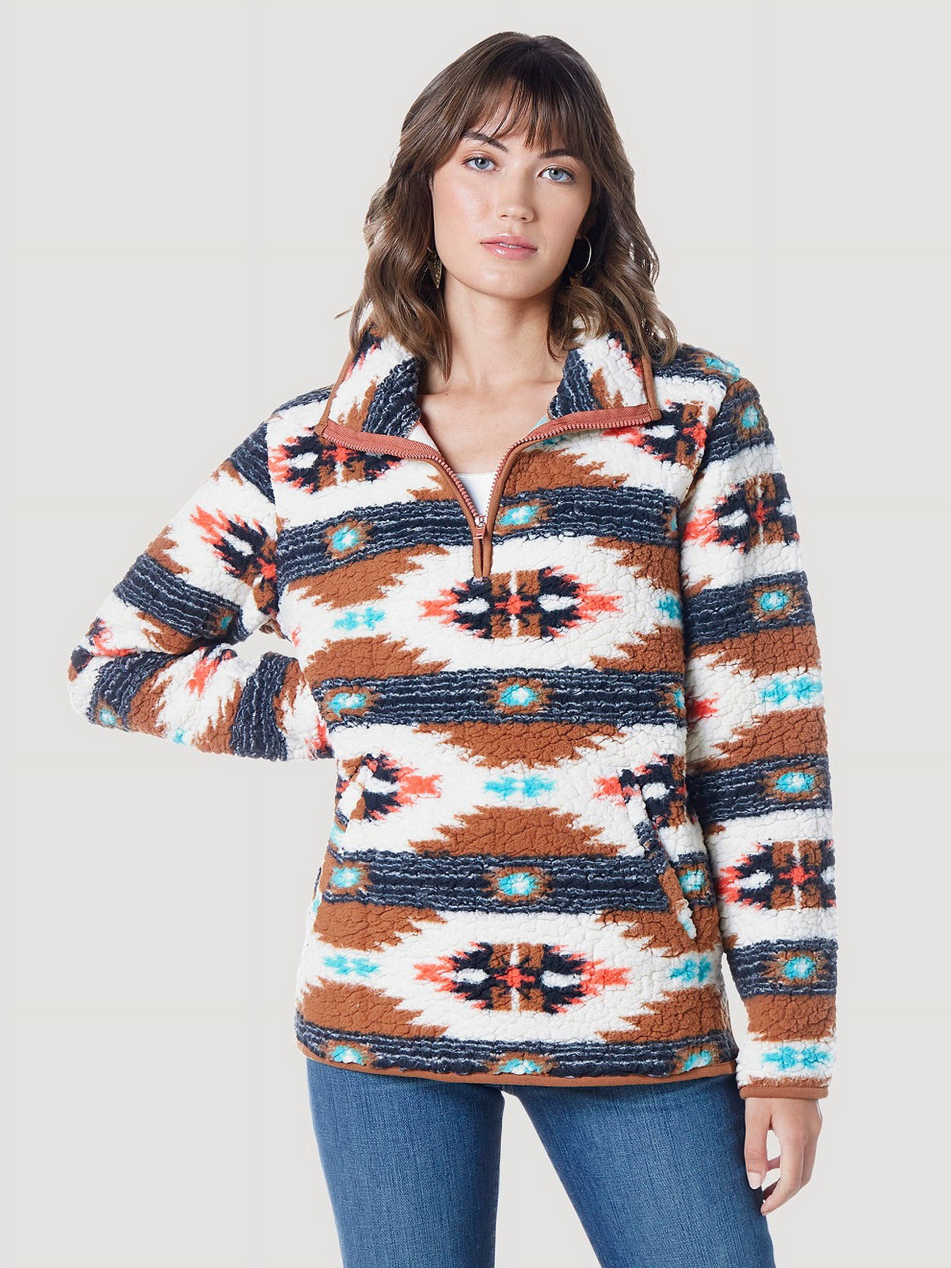 WOMEN'S WRANGLER RETRO® METALLIC LOGO PULLOVER HOODIE IN PINK - El