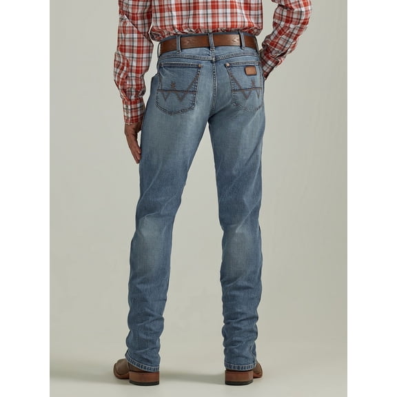 Wrangler Retro Slim Straight Fit - Mens Jeans Brown