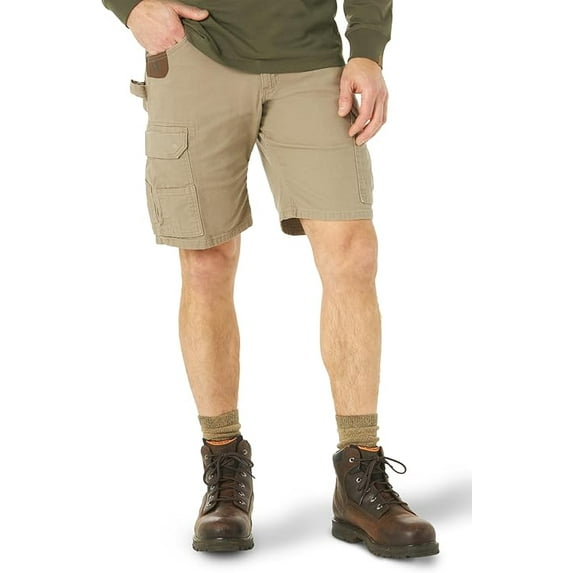 Wrangler Riggs Workwear Men's 11" Relaxed Stretch Ranger Short, Dark Khaki