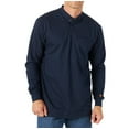thumbnail image 1 of Wrangler Riggs Workwear Men's Flame Resistant Long Sleeve Henley Work Shirt Navy, 1 of 4