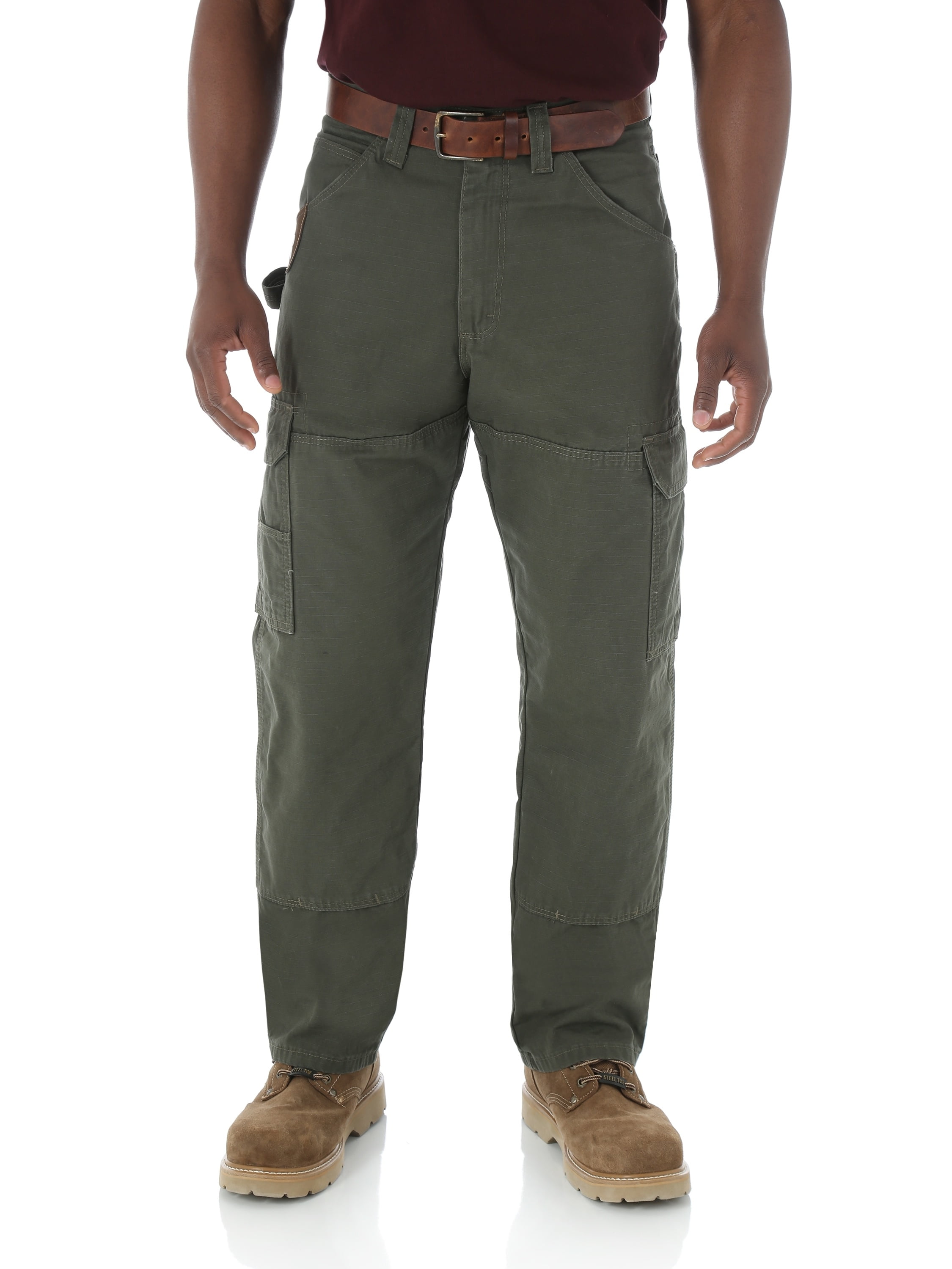 Wrangler ripstop cargo pants green sales