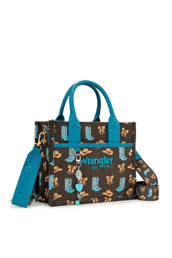 Rodeo Icons Canvas Tote Coffee - Ladies Purses  - Wg524-8120Scf