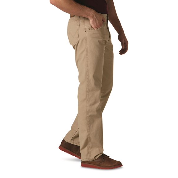 Wrangler Men's Rugged Wear Relaxed Fit Straight Leg Jeans Khaki W48 L30