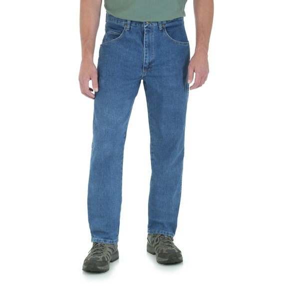 wrangler men's extra big rugged wear stretch jean,stonewashed,58x32