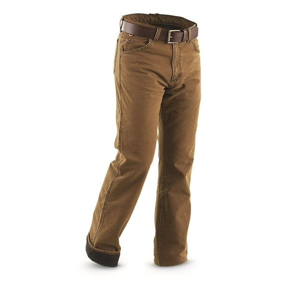 Wrangler Rugged Wear Thermal Jean in Night Brown
