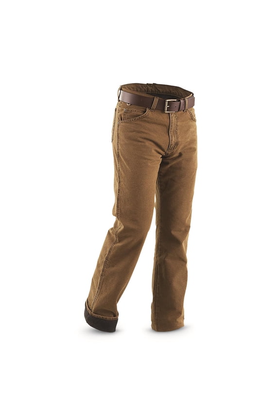 Rugged Wear Thermal Jean in Night Brown