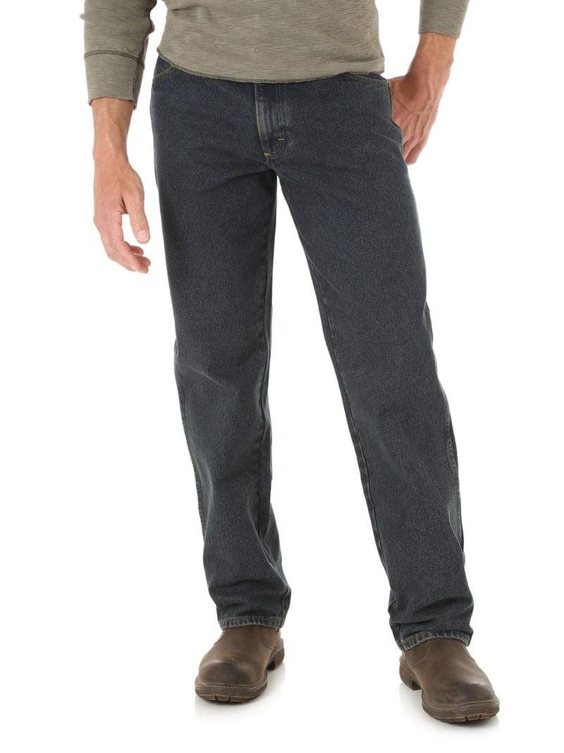 Rustler Men's Relaxed Fit Jeans, 100% Cotton Denim, Durable, 4