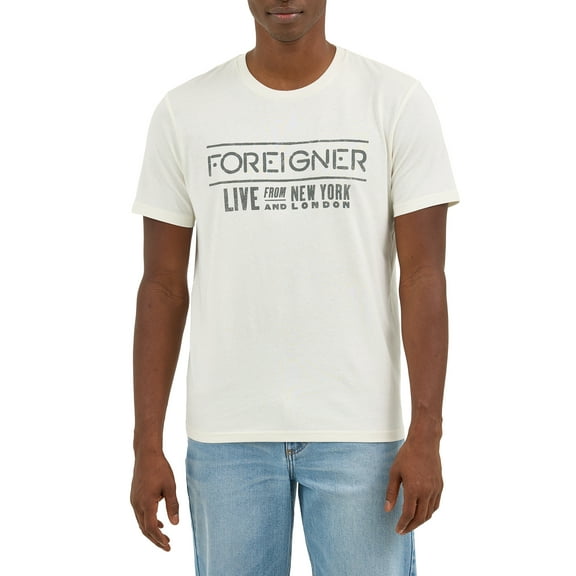 Wrangler® Men's Short Sleeve Foreigner Graphic Band Tee, Sizes S-3XL