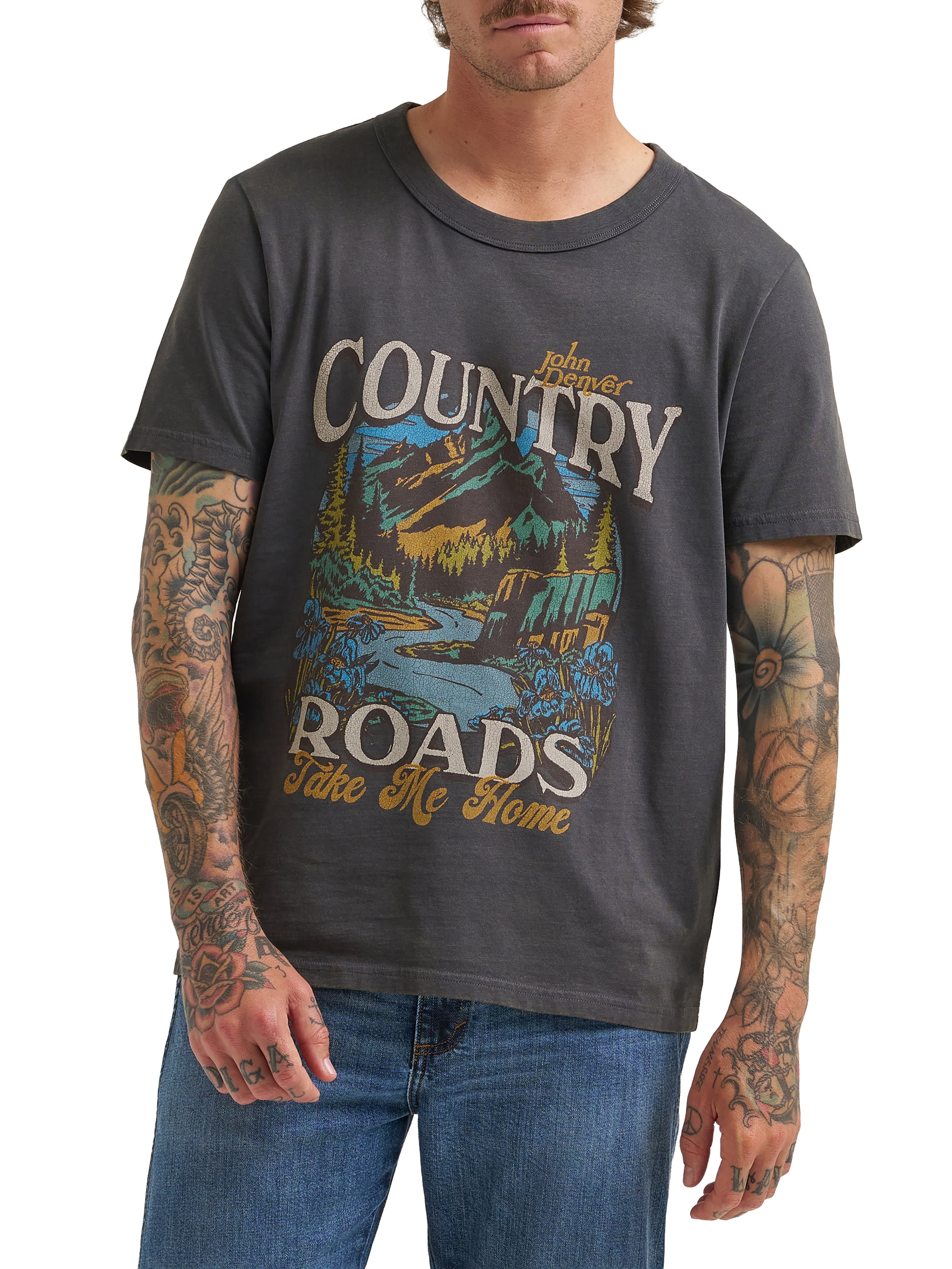 Wrangler® Men's John Denver Short Sleeve Graphic Tee, Sizes S-3XL
