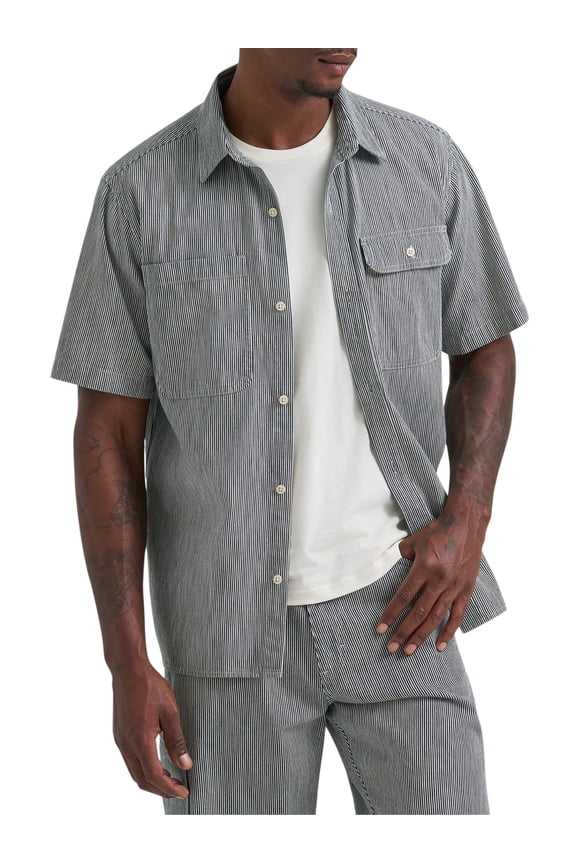 ® Men's Utility Streetwear Short Sleeve Shirt, Sizes S-3XL