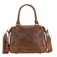 thumbnail image 1 of Wrangler Small Doctor Bag for Women Vintage Satchel Bag Western Handbags with Wide Strap, Brown, 1 of 6