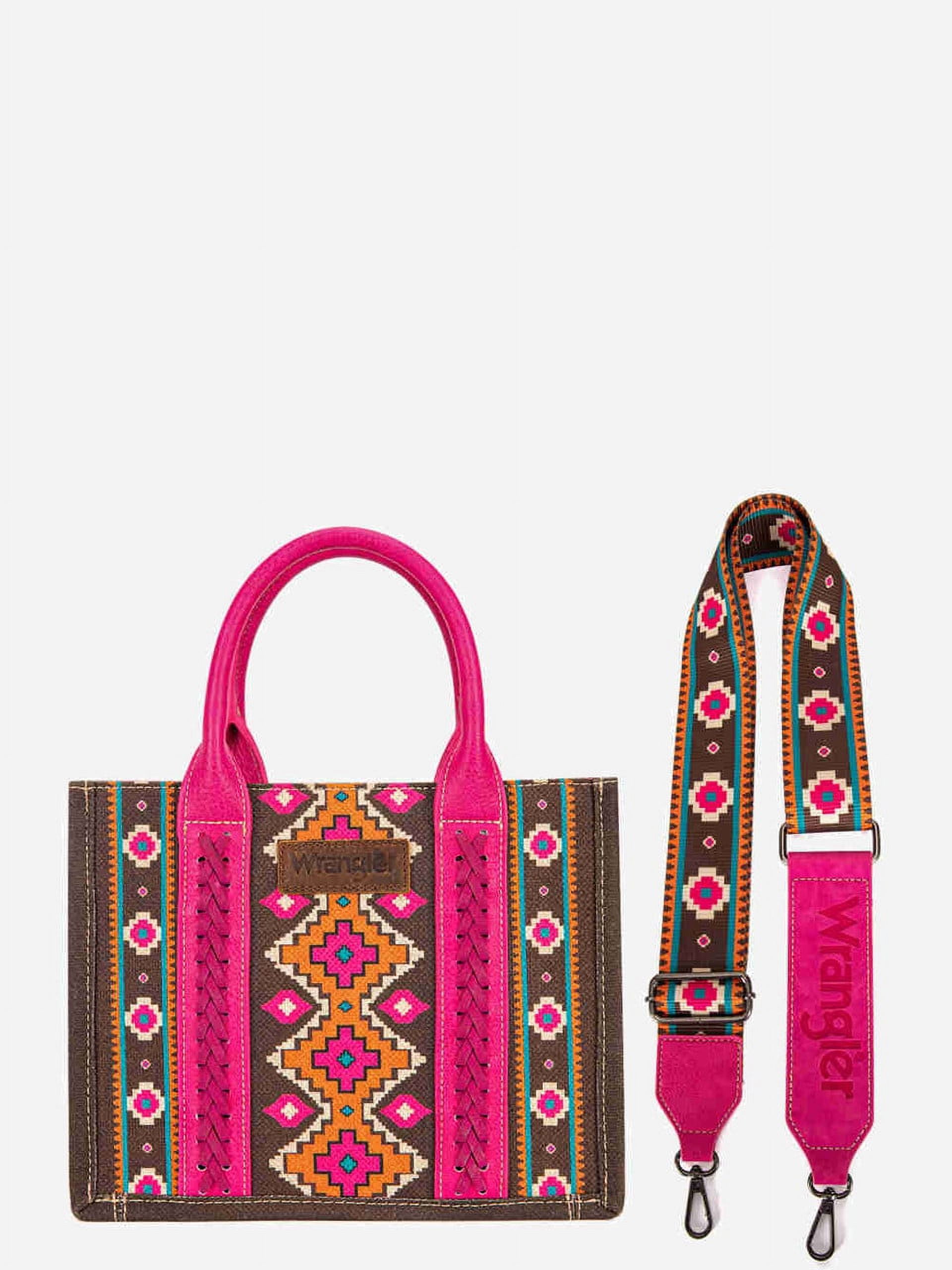 Wrangler Southwestern Pink Small Tote Ladies Purses Wg22038120Shpk