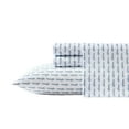 thumbnail image 1 of Wrangler Stamped Logo Microfiber Blue 4 Piece Sheet Set-King, 1 of 10