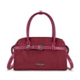 thumbnail image 1 of Wrangler Suede Handbag for Women Small Satchel Crossbody Bag Western Purse, Burgundy, 1 of 10