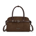 thumbnail image 1 of Wrangler Suede Handbag for Women Small Satchel Crossbody Bag Western Purse, Coffee, 1 of 9