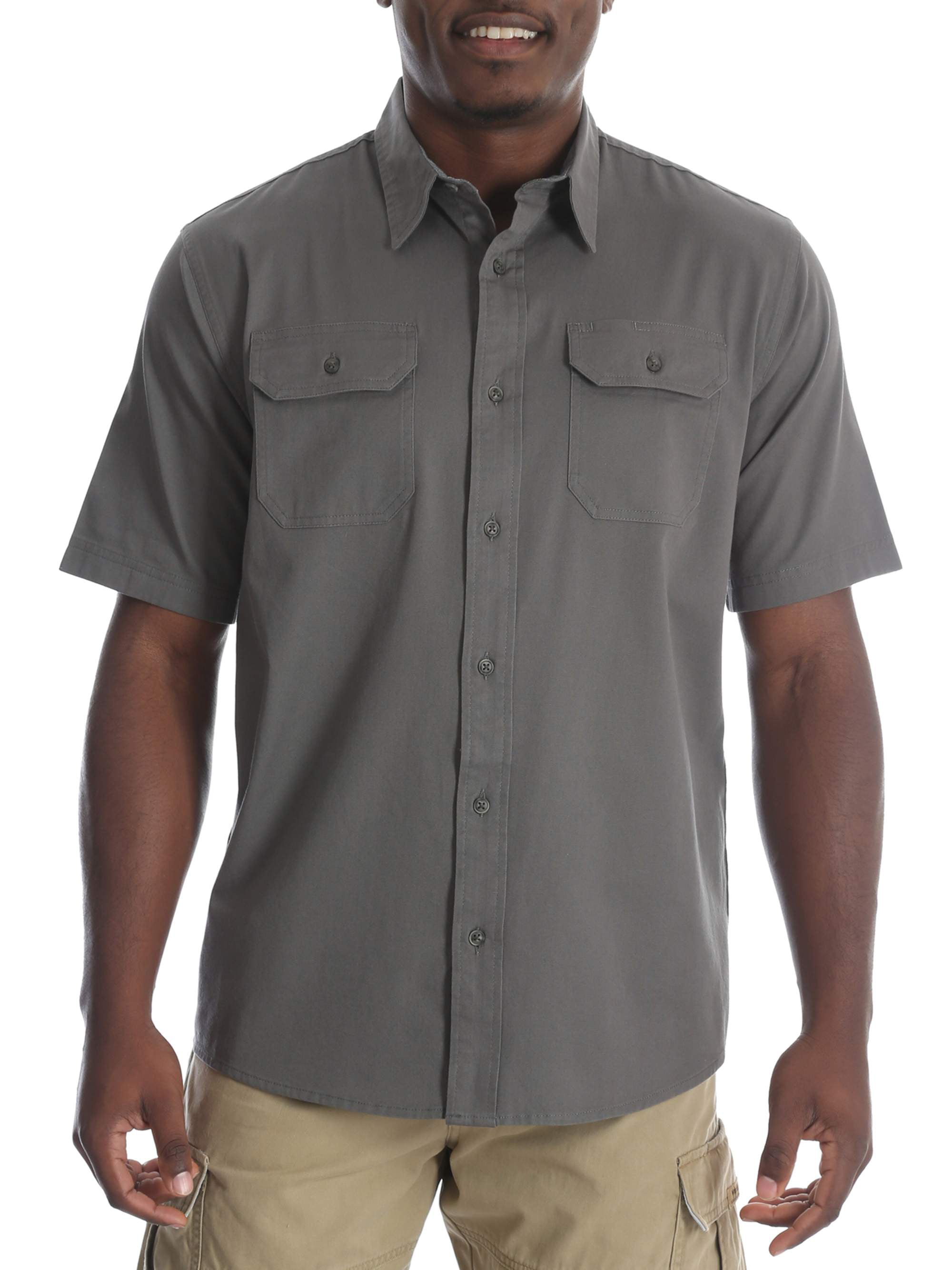Wrangler Tall men's short sleeve woven shirt - Walmart.com