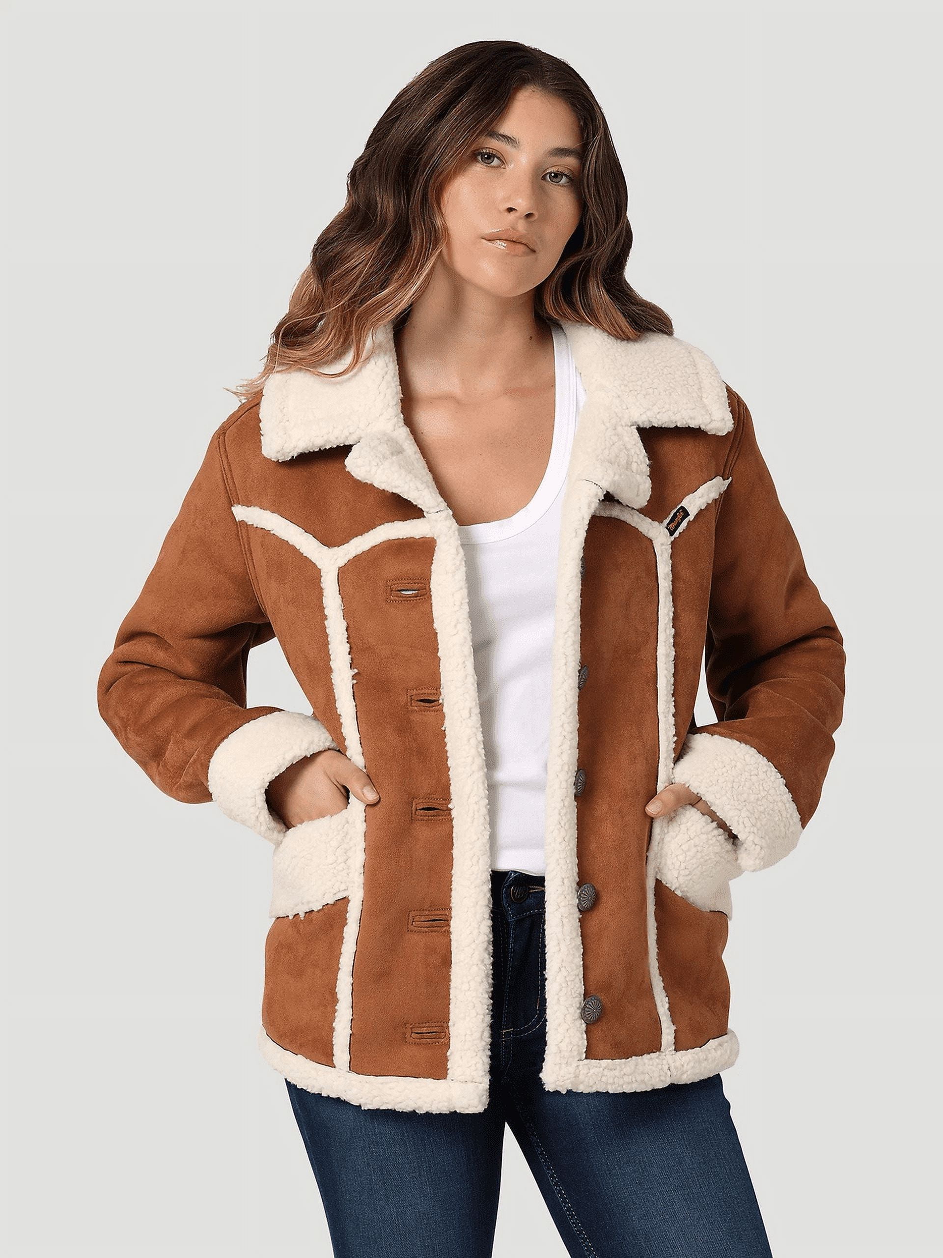 Wrangler Tan Retro Barn Coat - Ladies Jacket - 112335508 - Walmart.com