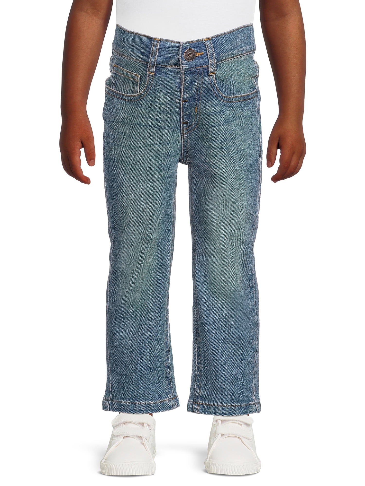 Wrangler Toddler Boy Pull-On Straight Leg Jeans, Sizes 12M-5T - Walmart.com