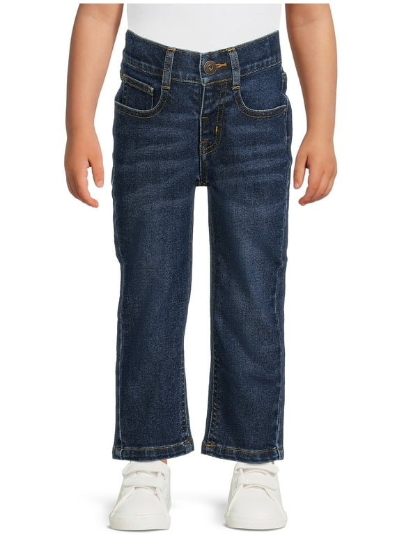 Wrangler Toddler Boy Pull-On Straight Leg Jeans, Sizes 12M-5T