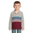 thumbnail image 1 of Wrangler Toddler Boys’ Long Sleeve Polo Shirt, Size 2T-5T, 1 of 5