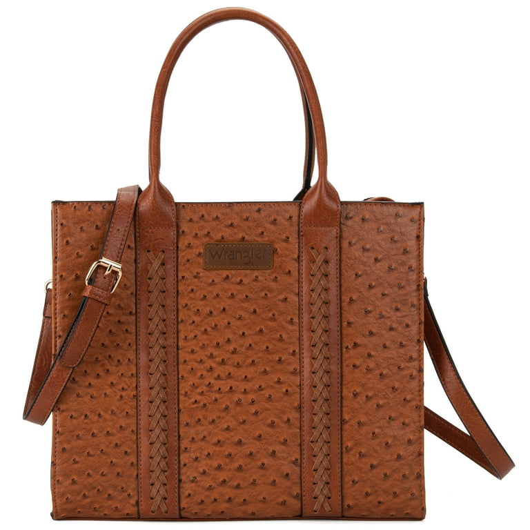 Wrangler Large Tote Bag for Women Shoulder Purse with Strap Vintage Top Handle Handbags Shop Black Friday Deals for 2024 Walmart