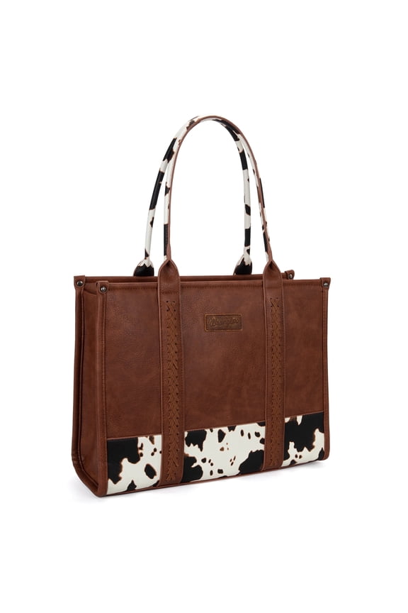 Wrangler Tote Bags for Women Top-handle Handbags and Purses for Women, Brown