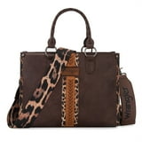 Wrangler by Montana West Women's Polyester Leopard Print Western Woven ...