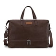 thumbnail image 1 of Wrangler Travel Duffel Bag Carry On Overnight Bag with Shoe Compartment Weekender Bag for Women and Men , Coffee, 1 of 7