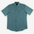 thumbnail image 1 of Wrangler Men's Solid Short Sleeve Snap Performance Western Shirt Turquoise X-, 1 of 2