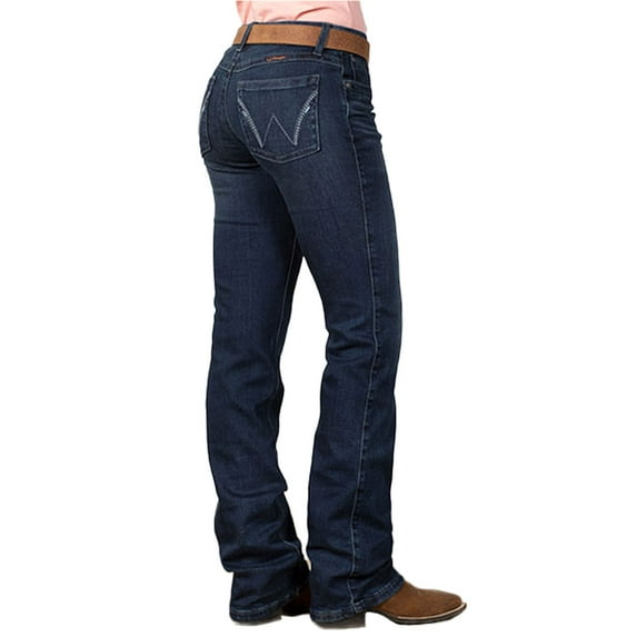Wrangler Women's Mid Rise Q- Dark Wash Bootcut Ultimate Riding Jeans - 112330013 31W x 32L