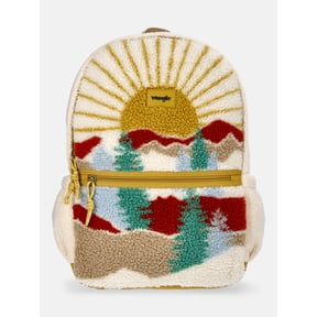 Wrangler Unisex 17" Plush Almond Milk Sunset Backpack, Beige