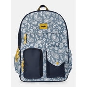 Unisex 17" Paisley Bandana Backpack, Blue
