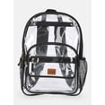 thumbnail image 1 of Wrangler Unisex Clear & Denim Backpack, Black, 1 of 5
