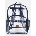 thumbnail image 1 of Wrangler Unisex Clear & Denim Backpack, Blue, 1 of 5