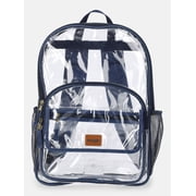 Wrangler Unisex Clear & Denim Backpack, Blue