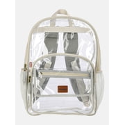 Unisex Clear & Denim Backpack, Mountain Ice