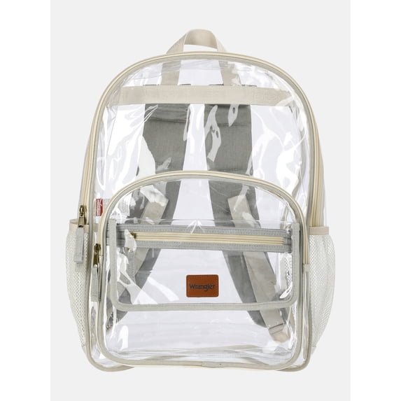 Wrangler Unisex Clear & Denim Backpack, Mountain Ice