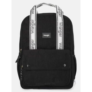Wrangler Unisex 17" Corduroy Backpack, Black
