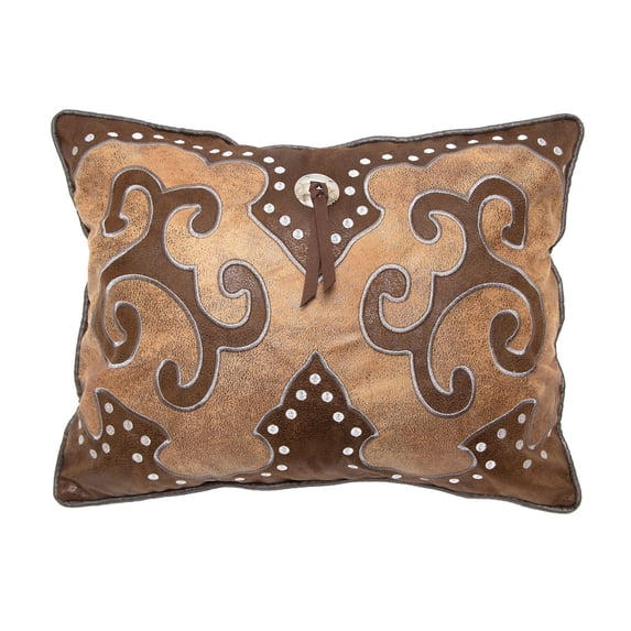 Wrangler Unisex Rustic Chaps Decorative Throw Pillow Brown One Size