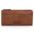 thumbnail image 1 of Wrangler Wallet for Women Bifold Credit Card Wallets with Smooth Zippers, Brown, 1 of 7