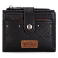 thumbnail image 1 of Wrangler Wallet for Women Small Bifold Wallet Womens Ladies Female Credit Card Wallet with Removable ID Window, Black, 1 of 7