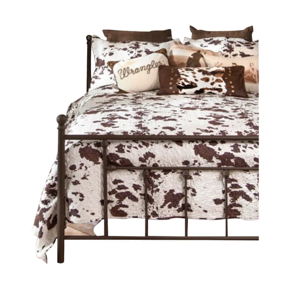 Wrangler Unisex Cowhide Quilt Set Twin - JW293 One Size