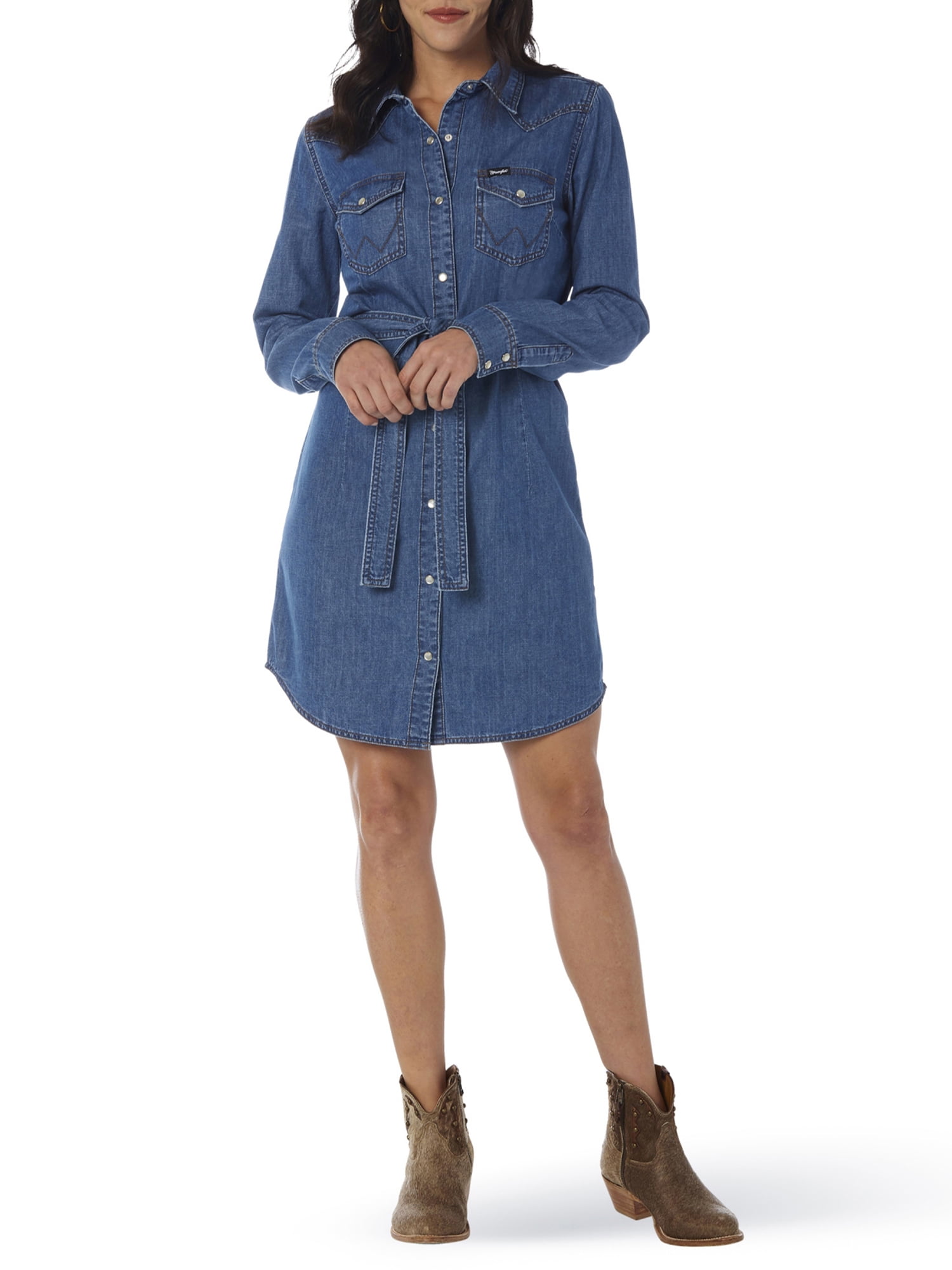 Wrangler shirt dress deals